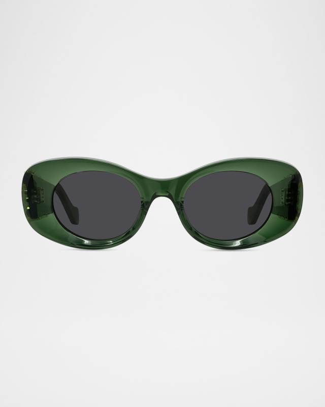 Anagram Oval Acetate Sunglasses